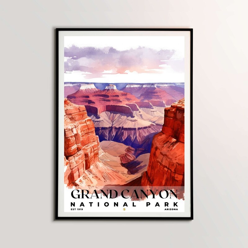 Grand Canyon National Park Poster, Travel Art, Office Poster, Home Decor | S4